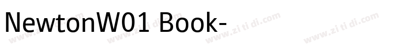 NewtonW01 Book字体转换